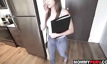 Latina MILF Tutor Gives Student a POV Blowjob
