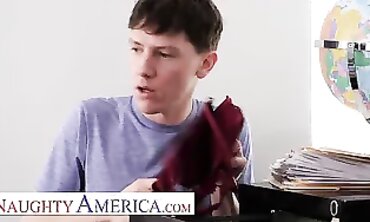 Schoolteacher Gets Screwed By A college girl In The Classroom