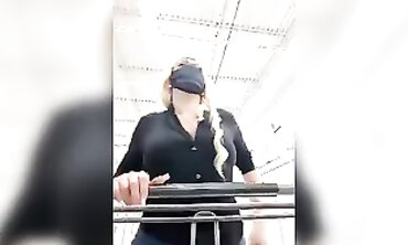 Walmart Restroom Tease and Masturbation