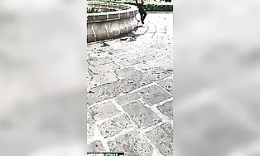 Latina Couple Caught Having Rough Sex on the Street