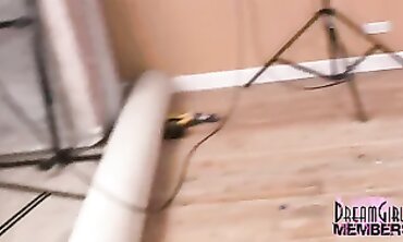 Ash-Blonde Amateur Masturbates in Lingerie with Vibrator