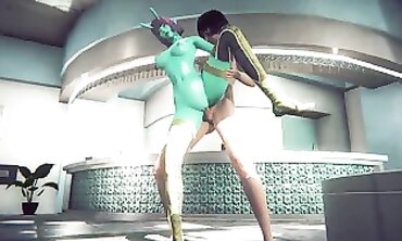 3D Animated Alien Creampie