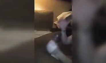Brunette MILF Gives Deep Throat Blowjob to BBC Daddy