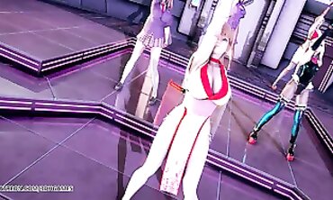 MMD Striptease: Ayane, Kasumi, Marie Rose & Mai Shiranui
