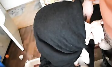 Ultra-Cutie Muslim Fiancee Slurps Man-Meat After a Long Fast