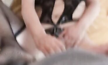 Hairy MILF Mom Takes Cumshots On Her Huge Ass And Pussy