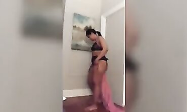 Latina MILF In Lingerie Distracts Him From TV