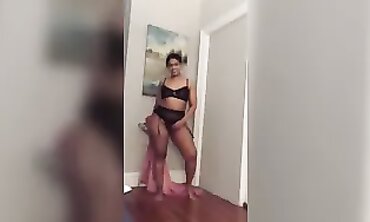 Latina MILF In Lingerie Distracts Him From TV