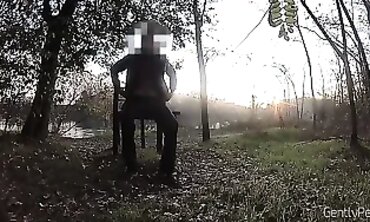 Caught Wanking in the Park
