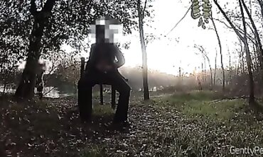 Caught Wanking in the Park