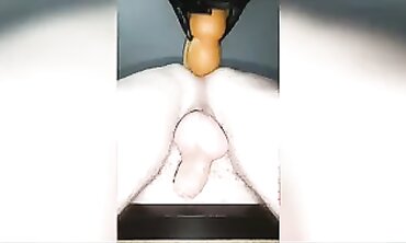 Russian Wife Takes XXL Anal Toy While Husband Watches