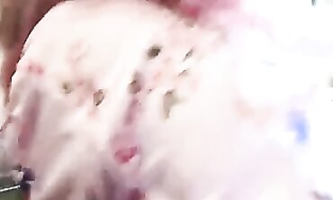 Elder Mommy In Bathrobe And G-String Gets Anal