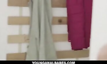 Petite Blonde Rebeka Black Anal Blowjob