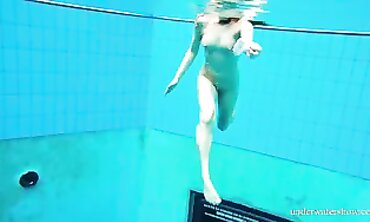 Princess Nina Mohnatka Swims in Bikini