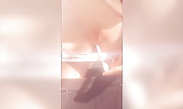 Risky Outdoor Shaved Pussy Masturbation with Vibrator