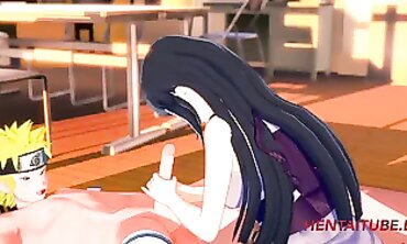 Naruto x Hinata: Uncensored Animated Blowjob and Creampie