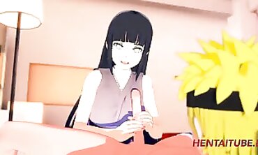 Naruto x Hinata: Uncensored Animated Blowjob and Creampie