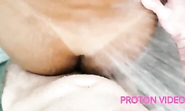 POV Backstage Shower Sex with a Married Plus-Size Real Estate Agent