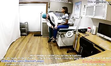 Ebony Minnie Roses Gets a Gyno Exam