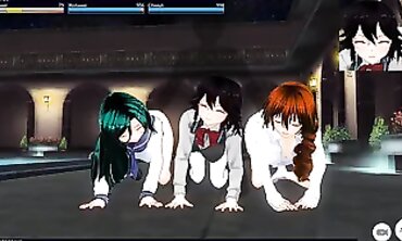 3D Anime Trio Gangbang: Bombshells Group Sex