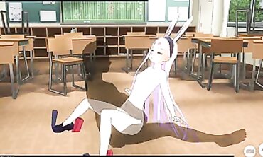 Shimakaze Cosplay Gets Rough Anal Creampie
