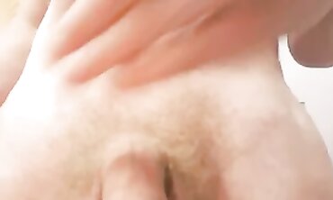 Shaved Cock Pruning and Stroking to a Cumshot