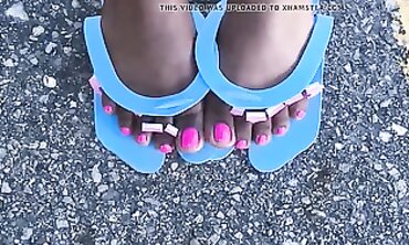 Jacinta Williams Shows Off Her Rosy Pink Soles