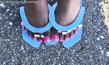 Jacinta Williams Shows Off Her Rosy Pink Soles