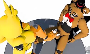 FNAF Nightbot Compilation: Hardcore Anal and Masturbation
