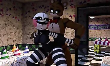 FNAF Nightbot Compilation: Hardcore Anal and Masturbation