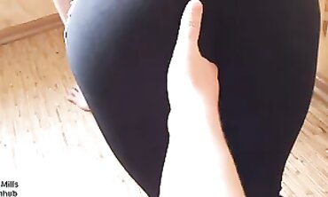 POV: Yoga-Practicing Step-Sister Gets Cummed in Her Pants