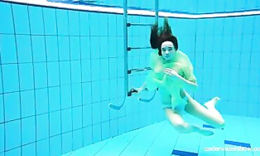 Nina Gets Hairy and Bare in an Underwater Scene