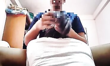 Asian College Girl Deep Throats While Smoking