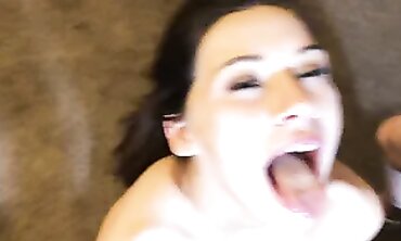 Daintly Delilah Takes Two Dicks in a Petite Threesome