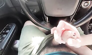 Outdoor Handjob With Cumshot
