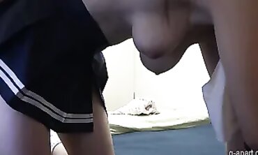 Hikari Sena Webcam: Bedroom Cleaning Wedgie and Downblouse