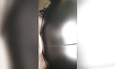 Curvy BBW Banged Doggy in Tight Vinyl