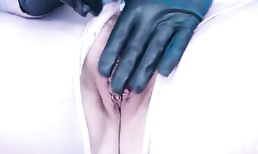 POV GF Poses in Latex Catsuit with Pussy Tape