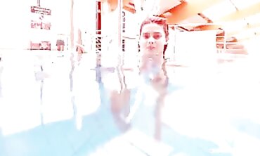 Barely Legal Redhead Marusia Swims Naked Underwater