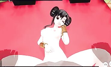 POV Hentai: Cute Brunette Cosplayer Gives Boyfriend Rough Creampie Sex