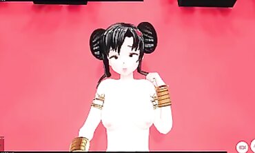 POV Hentai: Cute Brunette Cosplayer Gives Boyfriend Rough Creampie Sex