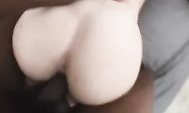 POV Interracial Creampie With A Phat Ass Redhead