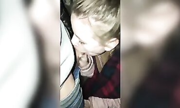 Public Bus Stop Fuck: Amateur College Girl Gets Creampie