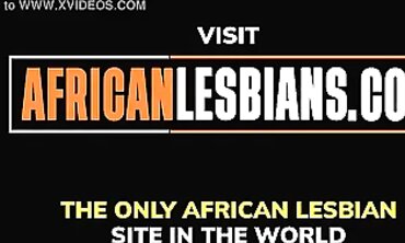 Ebony Lesbians Make Out in the Shower