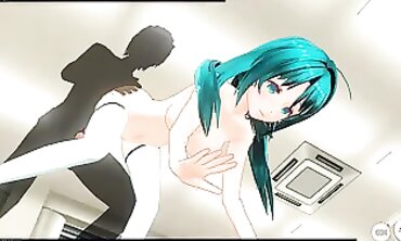 3D H3DC College Girl's First Rough Anal Creampie