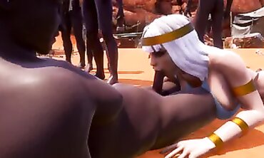Cleopatra Cosplay Cumslut: 3D Cinematic Orgy Part 1