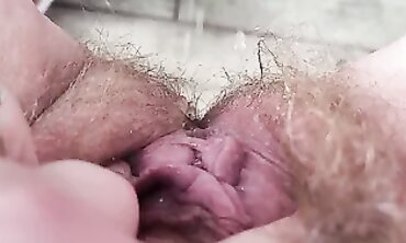 Redhead Caught Pissing on the Front Porch
