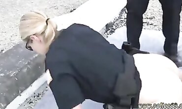 Platinum Blonde Rail Rides Yam-Sized Black Dick in Voyeur Scene
