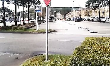 Italian MILF with Big Tits Takes a Public Nudity Break in the Parking Lot