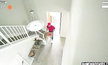 Petite Blonde Macy Gets Lucky With Pizza Delivery Guy